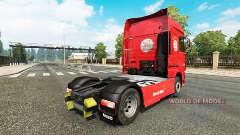 The FC Bayern Munich skin for DAF truck for Euro Truck Simulator 2