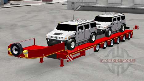 Low sweep with cars Hummer for American Truck Simulator