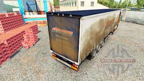 Skin Spedition Scherer on a curtain semi-trailer for Euro Truck Simulator 2
