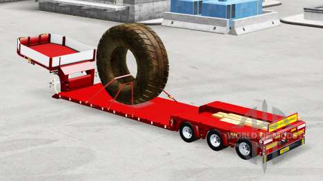 Low sweep with the load of large tires for American Truck Simulator