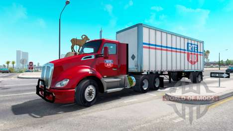 Cargo traffic in the colours of transport compan for American Truck Simulator