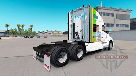 Skin Comex on tractor Kenworth T680 for American Truck Simulator