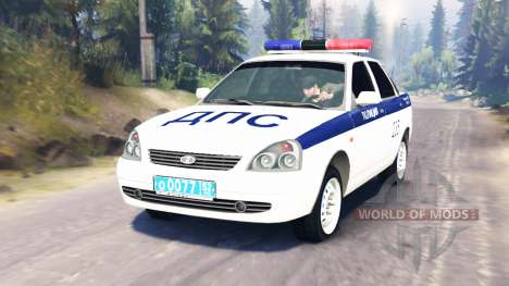 LADA Priora Police DPS (VAZ-2170) for Spin Tires