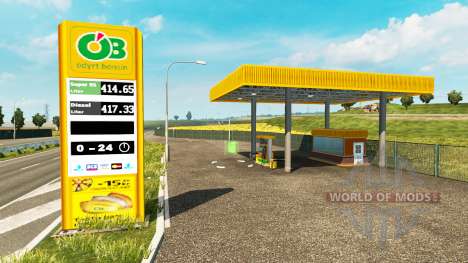 New colors for the gas station v0.5 for Euro Truck Simulator 2