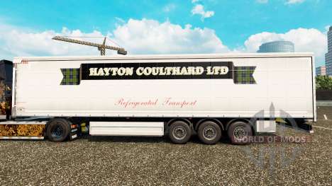 Skin Hayton Coulthard Ltd in curtain semi-traile for Euro Truck Simulator 2