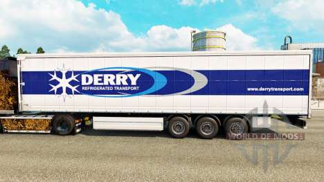 Skin Derry on a curtain semi-trailer for Euro Truck Simulator 2