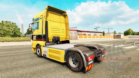 The skin of the Caterpillar tractor MAN for Euro Truck Simulator 2