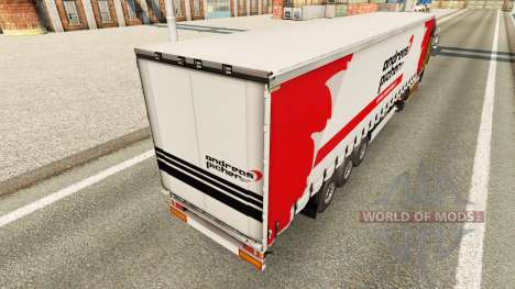 Skin Andreas Picher on a curtain semi-trailer for Euro Truck Simulator 2
