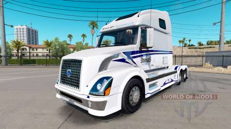 Skin on Bowers Trucking LLC truck tractor Volvo  for American Truck Simulator