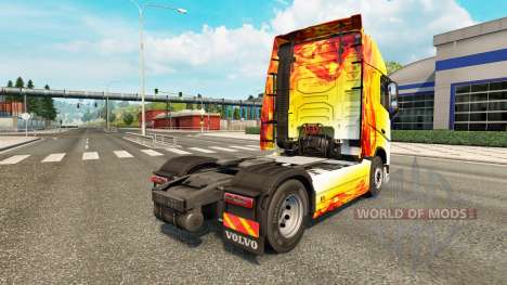Flame skin for Volvo truck for Euro Truck Simulator 2