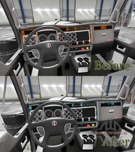Interior Wood for Kenworth W900 for American Truck Simulator