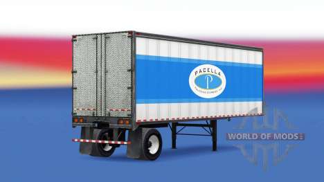 Skin Pacella Trucking Express semi-trailer for American Truck Simulator