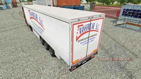 Skin Transfricar S. L. curtain semi-trailer for Euro Truck Simulator 2