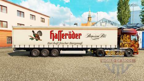 Skin Halleroder on a curtain semi-trailer for Euro Truck Simulator 2