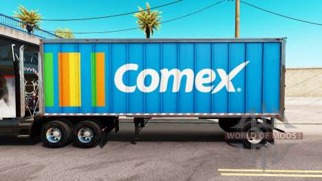 Skin Comex in an all-metal trailer for American Truck Simulator