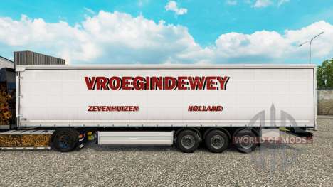 Skin Vroegindewey curtain semi-trailer for Euro Truck Simulator 2