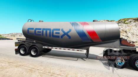 Skin Cemex to semi-tank for cement for American Truck Simulator