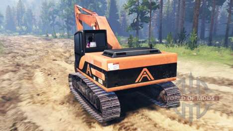 Excavator for Spin Tires