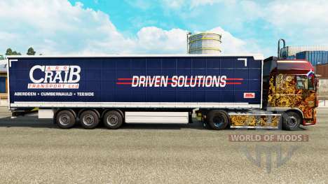 Skin ARR Craib Transport on semi-trailer curtain for Euro Truck Simulator 2