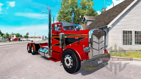 The Red and Black skin for the truck Peterbilt 3 for American Truck Simulator