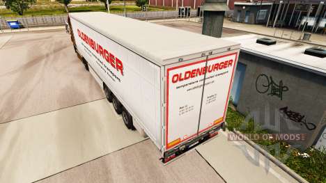 Skin Oldenburger curtain semi-trailer for Euro Truck Simulator 2