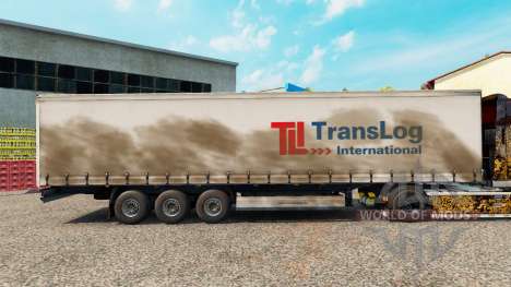 Skin Trans Log on a curtain semi-trailer for Euro Truck Simulator 2