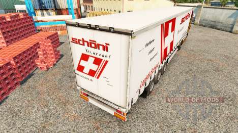 Skin Schoni on a curtain semi-trailer for Euro Truck Simulator 2