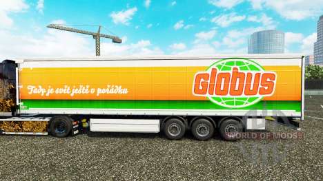 Skin Globus curtain semi-trailer for Euro Truck Simulator 2