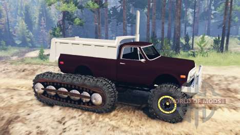 Half Track Prototype for Spin Tires