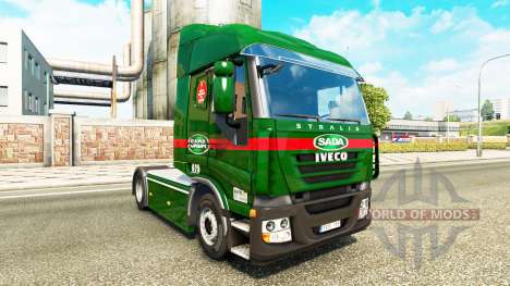 Sada Transportes skin for Iveco tractor unit for Euro Truck Simulator 2