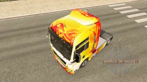 Flame skin for MAN truck for Euro Truck Simulator 2