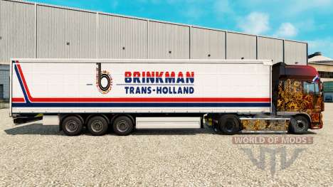 Skin Brinkman on a curtain semi-trailer for Euro Truck Simulator 2