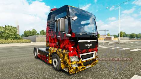 Skin Germany in the tractor MAN for Euro Truck Simulator 2