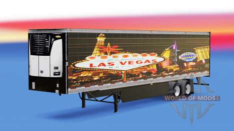 Skin Las Vegas for reefer semi-trailer for American Truck Simulator