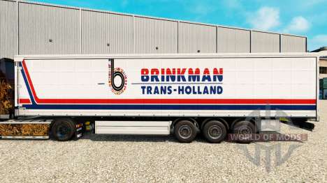 Skin Brinkman on a curtain semi-trailer for Euro Truck Simulator 2