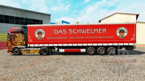 Skin Schwelmer on a curtain semi-trailer for Euro Truck Simulator 2
