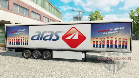 Skin Aras on refrigerated semi-trailer for Euro Truck Simulator 2