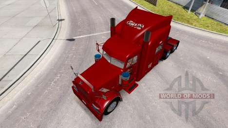 Skin Carolina Tank Lines for the truck Peterbilt for American Truck Simulator