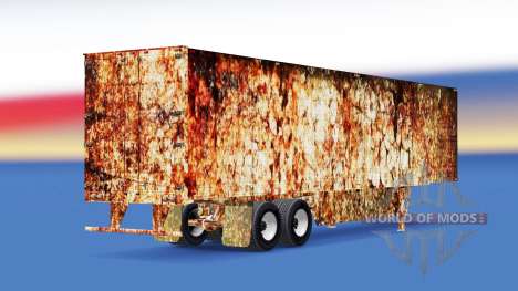 Skin Rusty on refrigerated semi-trailer for American Truck Simulator
