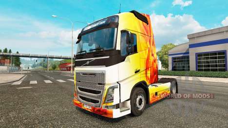 Flame skin for Volvo truck for Euro Truck Simulator 2