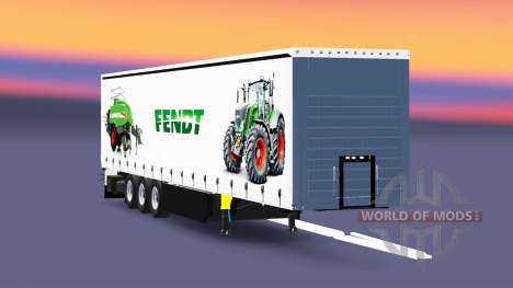 Curtain semi-trailer Schmitz Cargobull Fendt v2. for Euro Truck Simulator 2