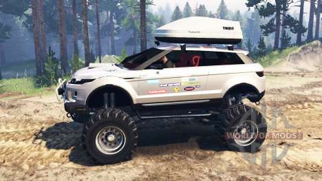 Range Rover Evoque LRX lifted for Spin Tires