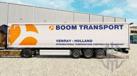 Skin Boom Transport on semi-trailer curtain for Euro Truck Simulator 2