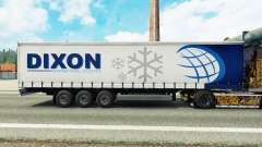 Skin Dixon on a curtain semi-trailer for Euro Truck Simulator 2
