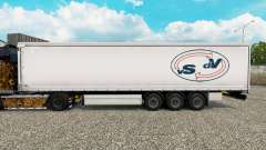 Skin Van Straalen De Vries curtain semi-trailer for Euro Truck Simulator 2