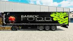 Skin Barroc Food on a curtain semi-trailer for Euro Truck Simulator 2