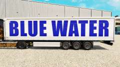 Skin at Blue Water curtain semi-trailer for Euro Truck Simulator 2