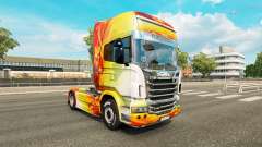 Flame skin for Scania truck for Euro Truck Simulator 2