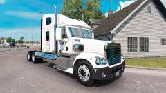 The skin on the FedEx truck Freightliner Coronado for American Truck Simulator