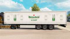 Skin Heineken Light curtain semi-trailer for Euro Truck Simulator 2